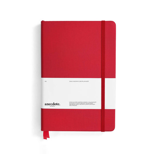 Anecdote : The Daily Planner - Hardcover with Library Buckram Cover