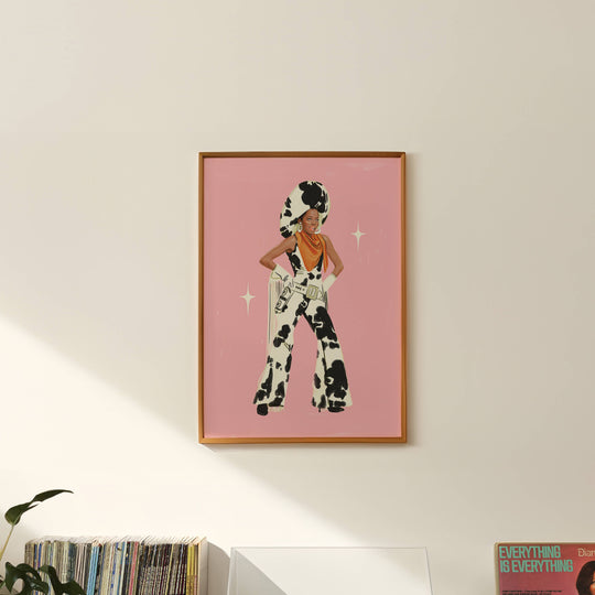 Artbaby : Diana Ross 1969 Cowgirl Art Print