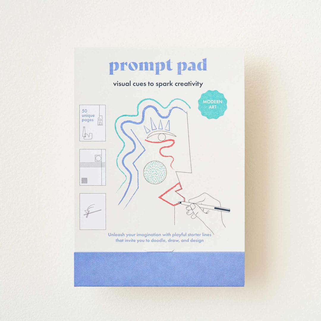 Modern Art Prompt Pad - Creative Sketchbook and Mindful Drawing Pad