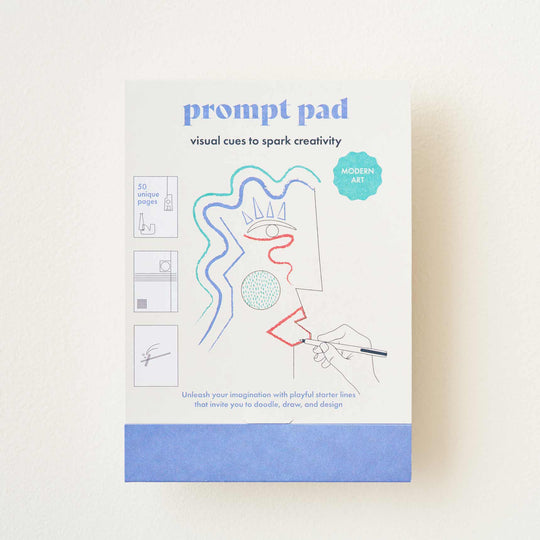 Modern Art Prompt Pad - Creative Sketchbook and Mindful Drawing Pad