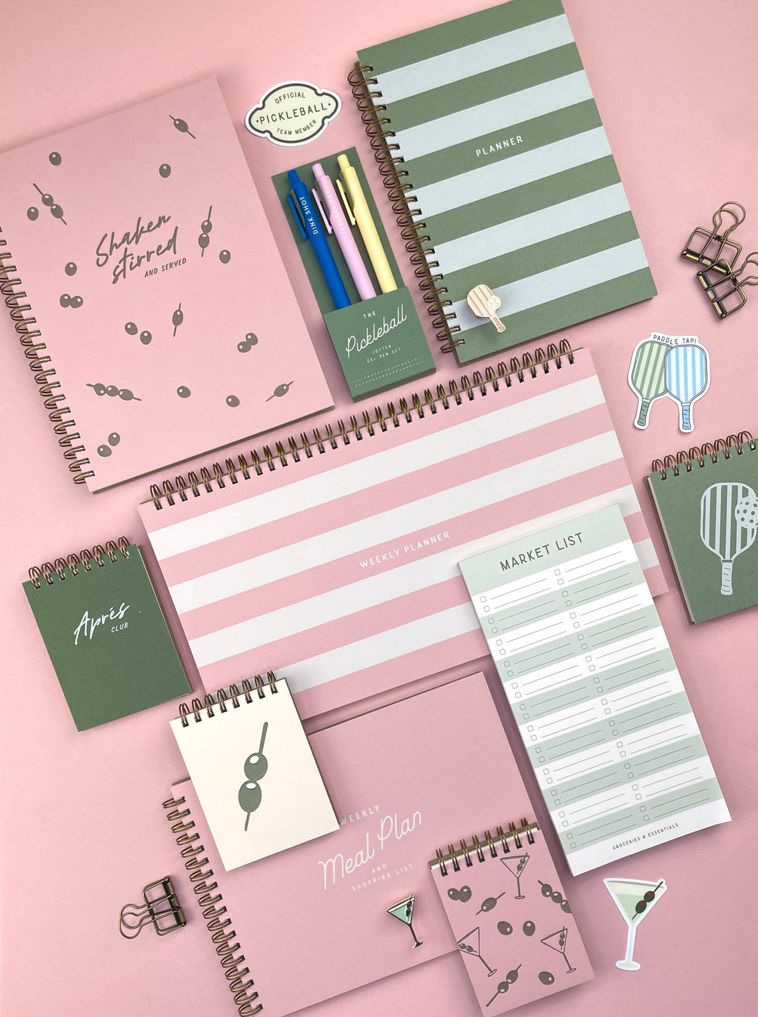 Ruff House : Striped Undated Weekly Planner Journal