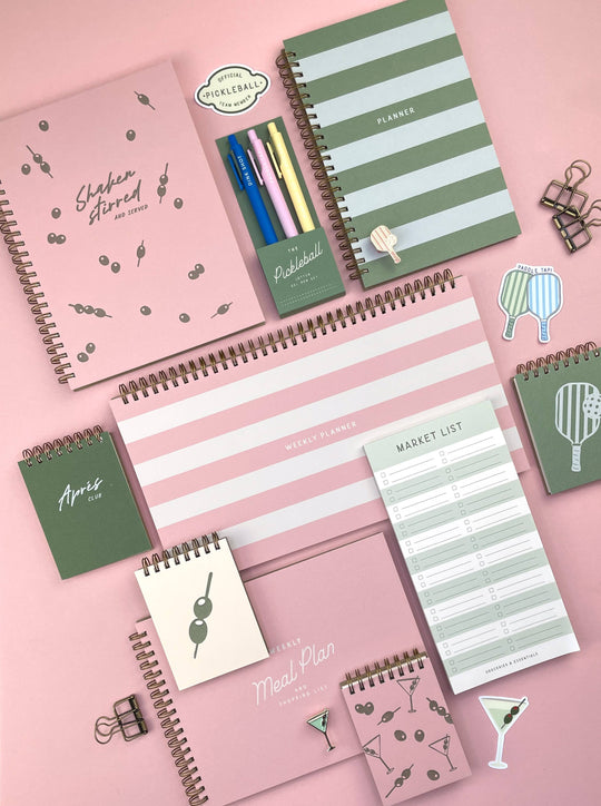 Ruff House : Striped Undated Weekly Planner Journal