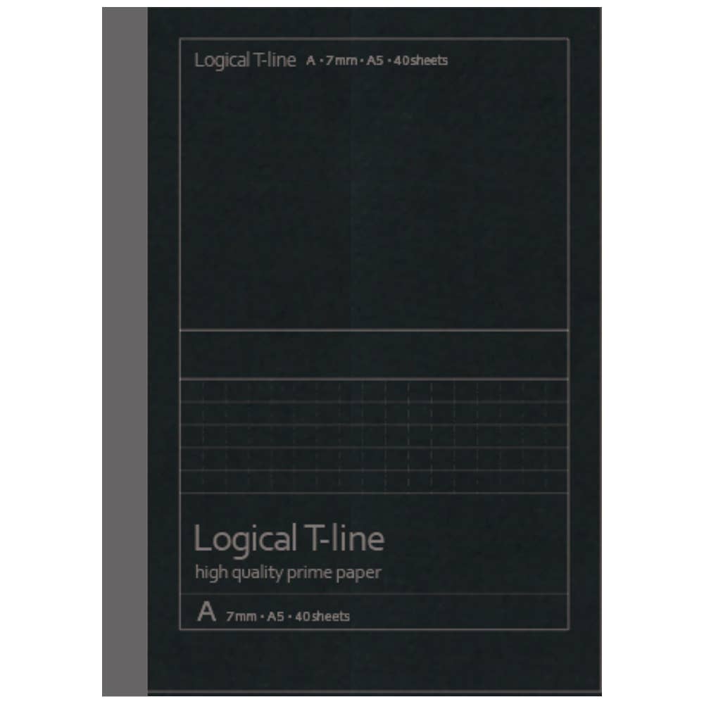 Logical T-Line Prime Paper Notebook (A5) Unique Visible line