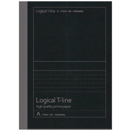Logical T-Line Prime Paper Notebook (A5) Unique Visible line