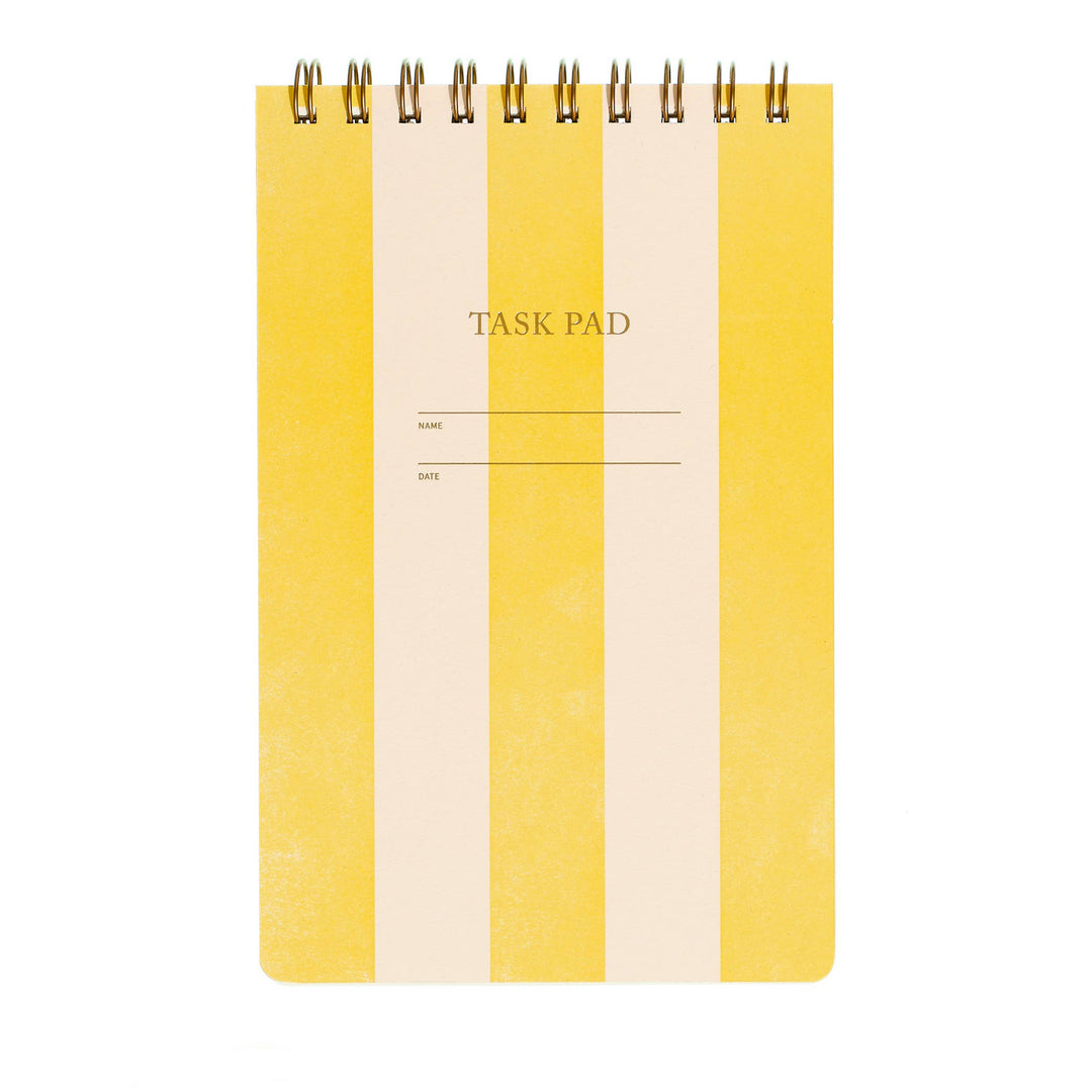 Task Pad Notebook - Yellow Stripe