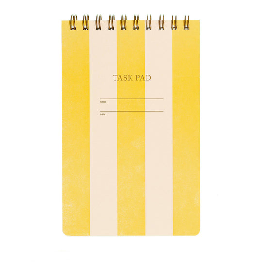Task Pad Notebook - Yellow Stripe