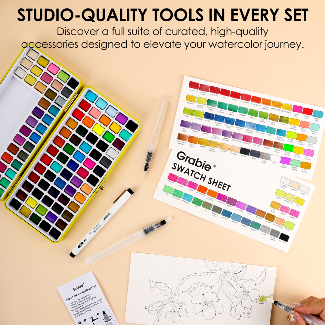 Grabie : All-In-One Premium Watercolour Set of 100