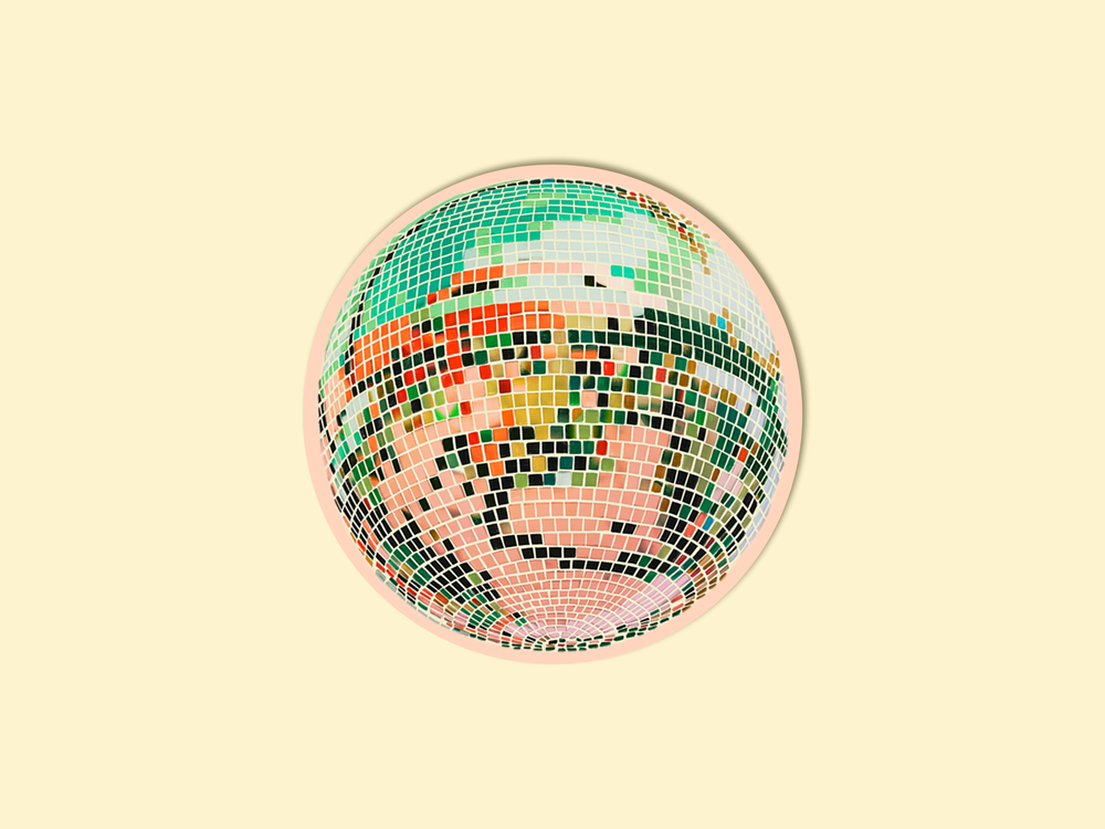 Artbaby : Disco Mirrorball Sticker