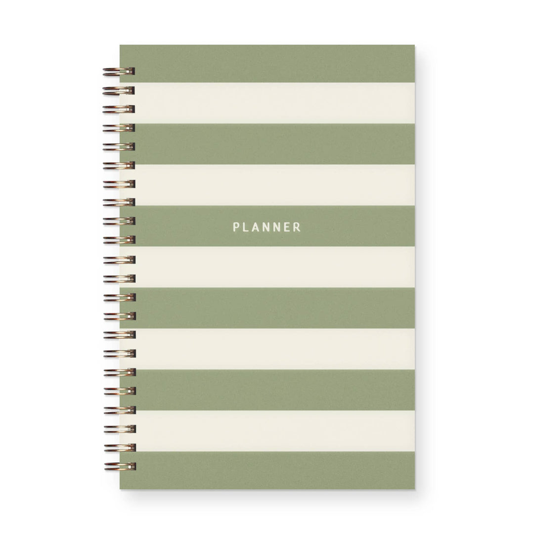 Ruff House : Striped Undated Weekly Planner Journal