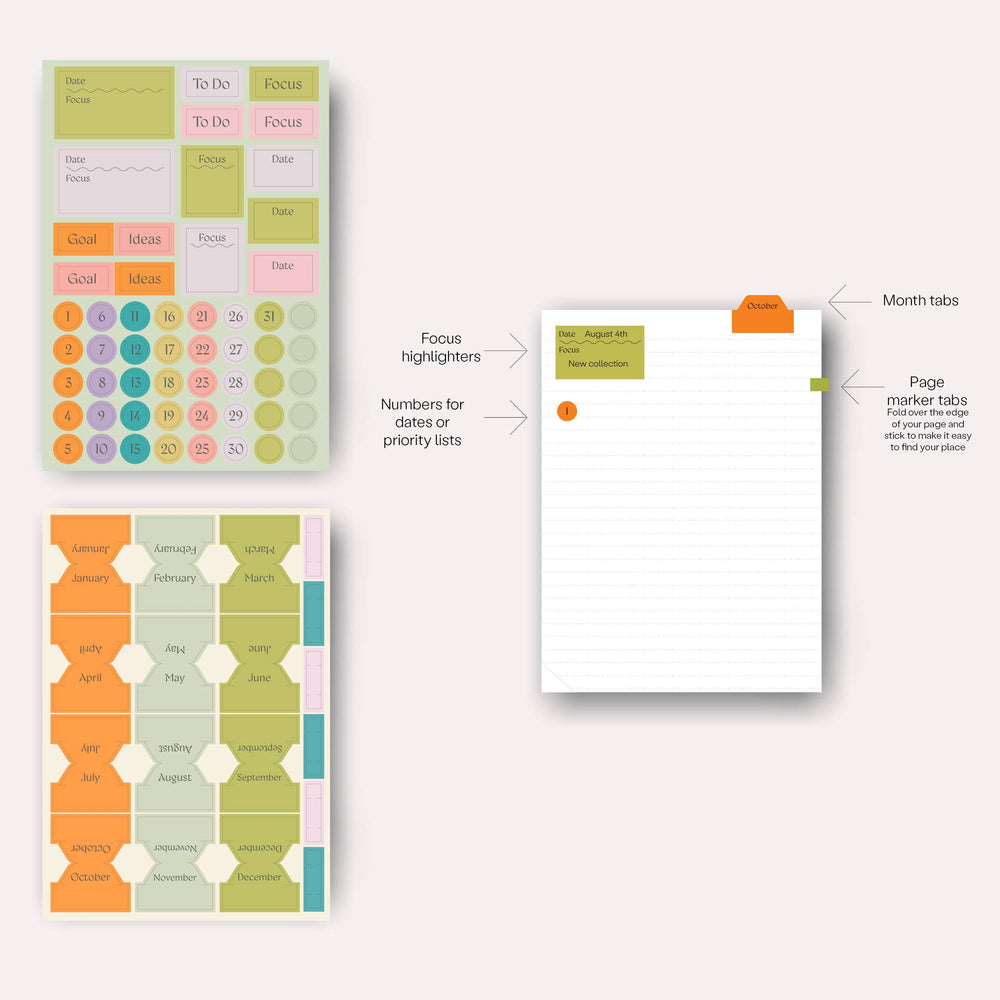 The Completist : Organiser Sticker Set