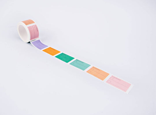 The Completist : Pastel Days of the Week Stamp Washi Tape
