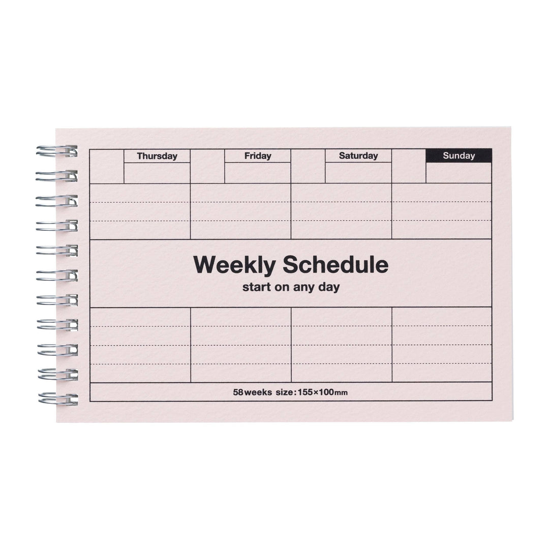 Mark's : Pocket Size Weekly Planner Undated 58 Weeks Dayfree