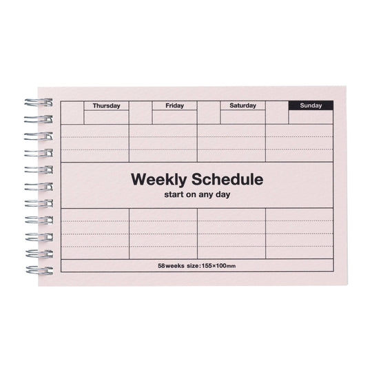 Mark's : Pocket Size Weekly Planner Undated 58 Weeks Dayfree