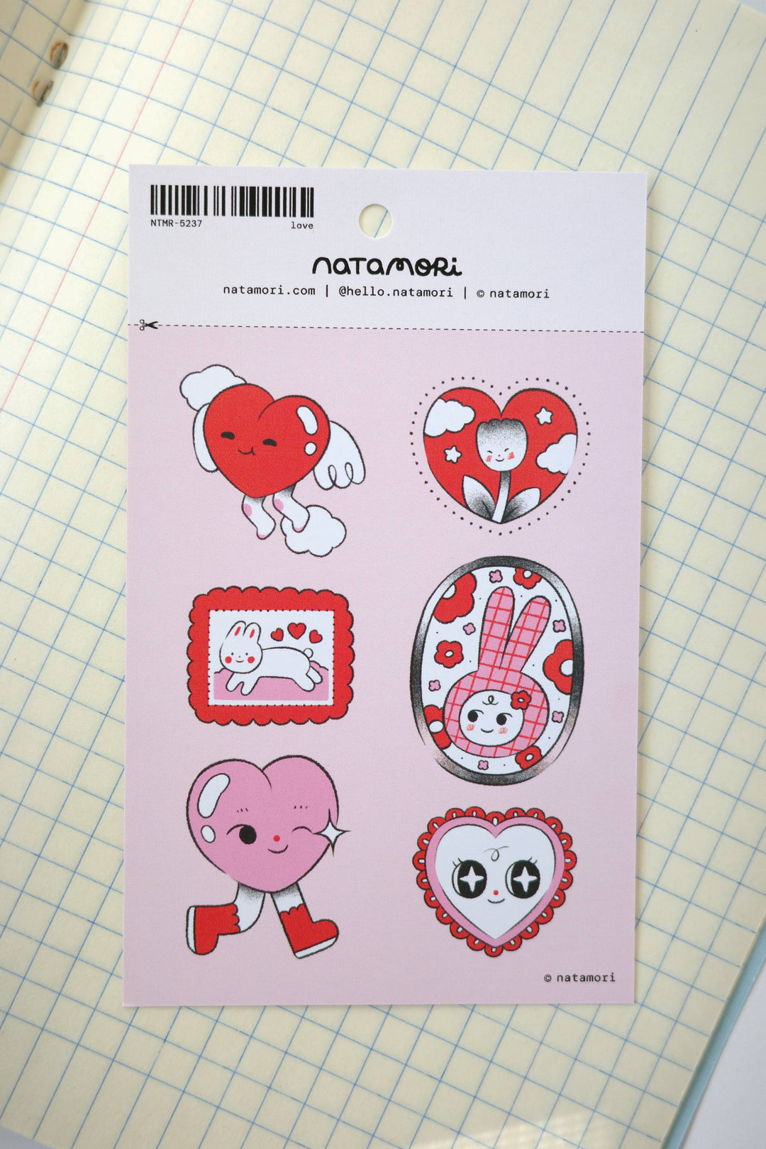 Natamori : Sticker Sheet :  Love