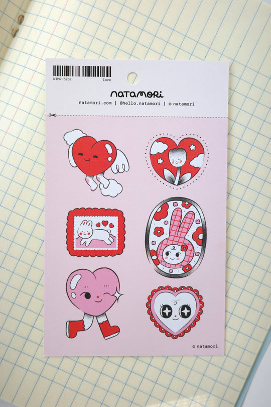 Natamori : Sticker Sheet :  Love