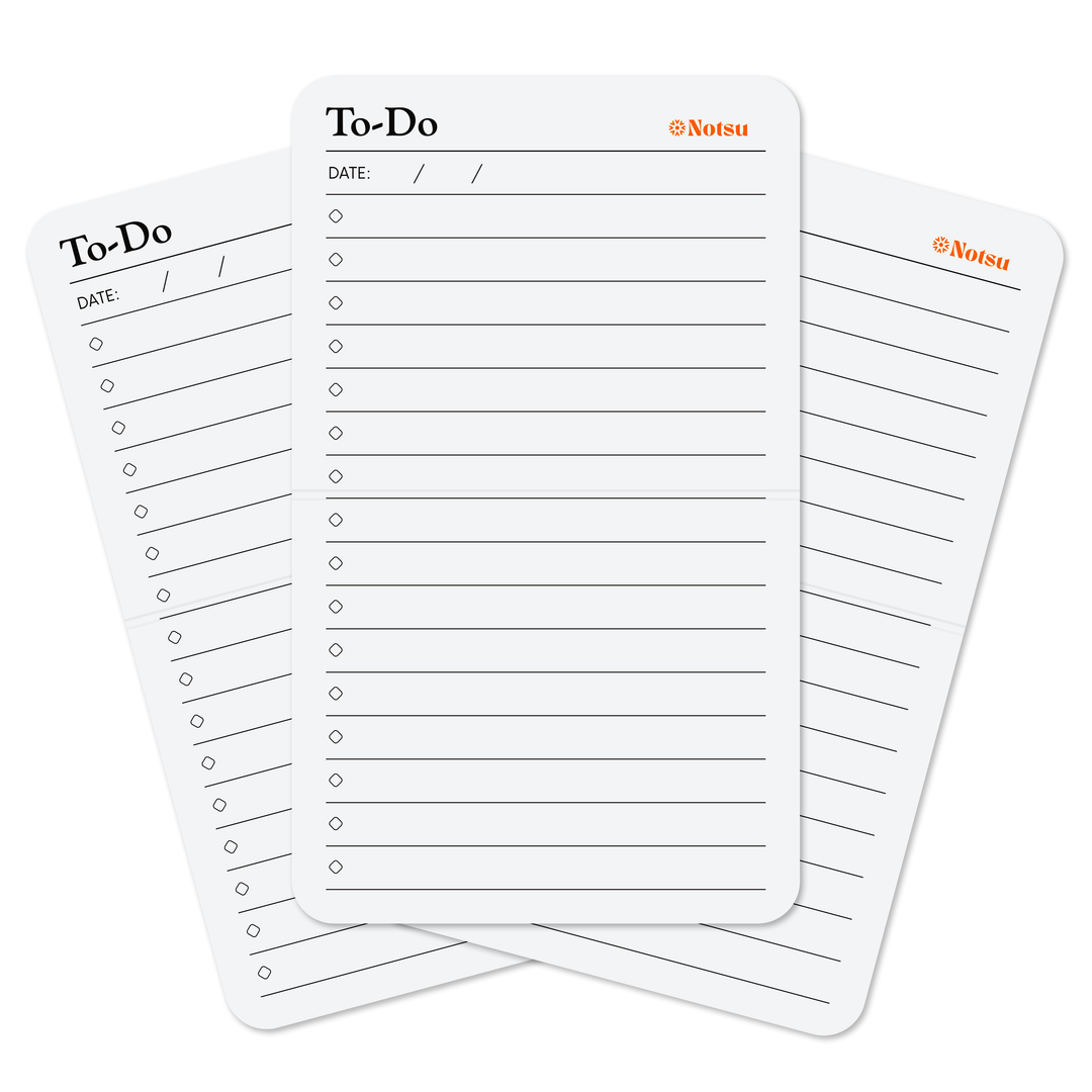 Notsu : To Do List Note Cards : 3x5