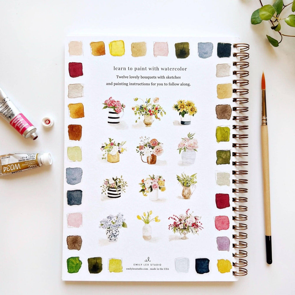 Emily Lex : Bouquets watercolour workbook
