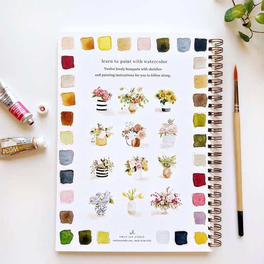 Emily Lex : Bouquets watercolour workbook