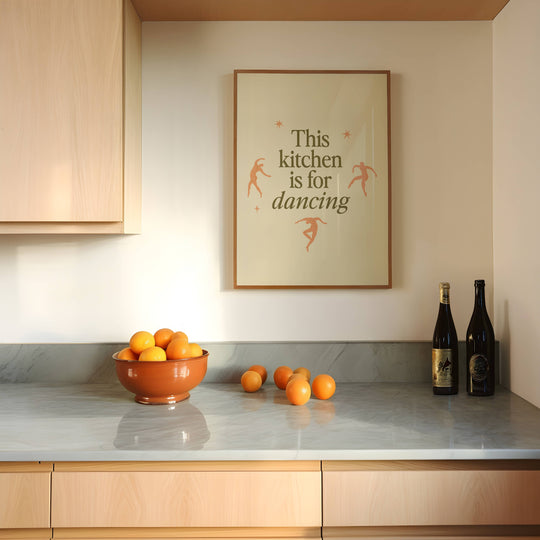 Artbaby : This Kitchen Is For Dancing Quote Art Print