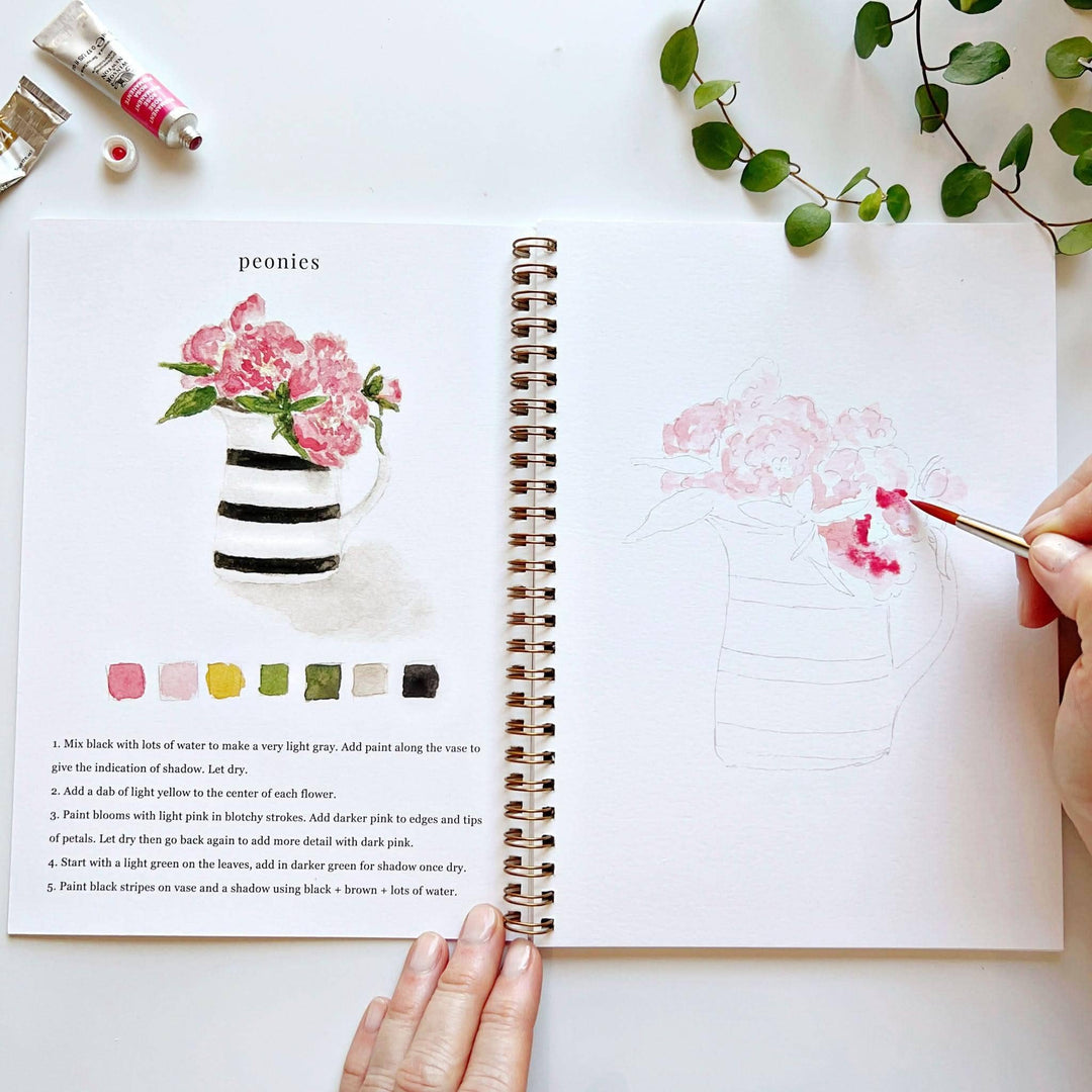 Emily Lex : Bouquets watercolour workbook