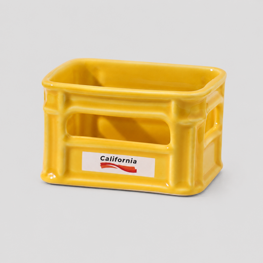 Dayla : Creative Ceramic Crate‑Shaped Snack Bowl