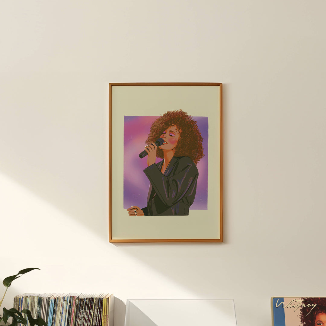 Artbaby : Whitney Houston 1988 Art Print