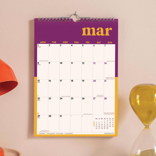 2027 Calendar | Bold Block | A4