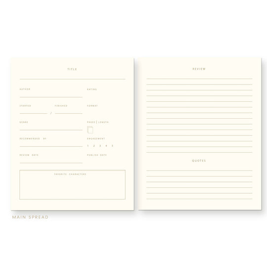 Ruff House : Standard Book Log Reading Journal