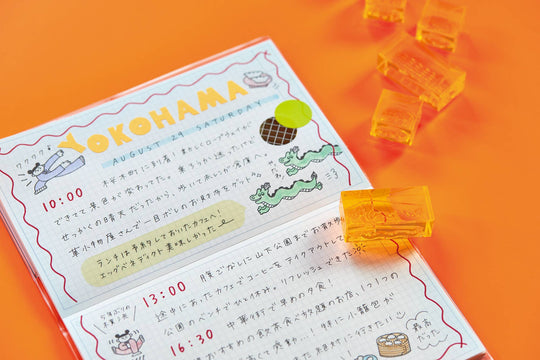 KING JIM : KORI JIRUSHI Color Acrylic Stamp : 6pcs Set