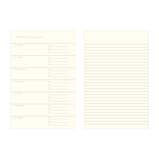 Ruff House : Standard Type Undated Weekly Planner Journal