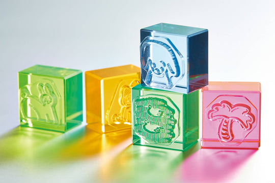 KING JIM : KORI JIRUSHI Color Acrylic Stamp : 3pcs Set