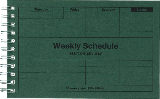 Mark's : Pocket Size Weekly Planner Undated 58 Weeks Dayfree