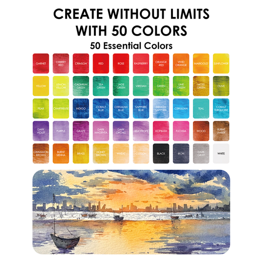 Grabie : All-In-One Premium Watercolour Set of 50