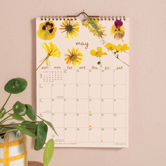 2027 Calendar | Garden Botanicals | A4 | Sunday Start