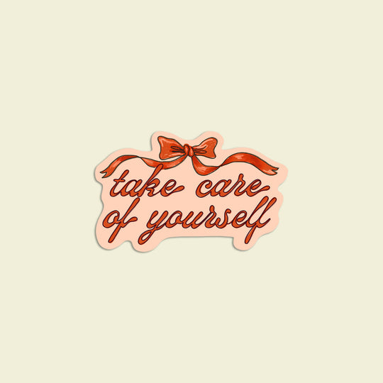 Artbaby : Take Care of Yourself Bow Sticker