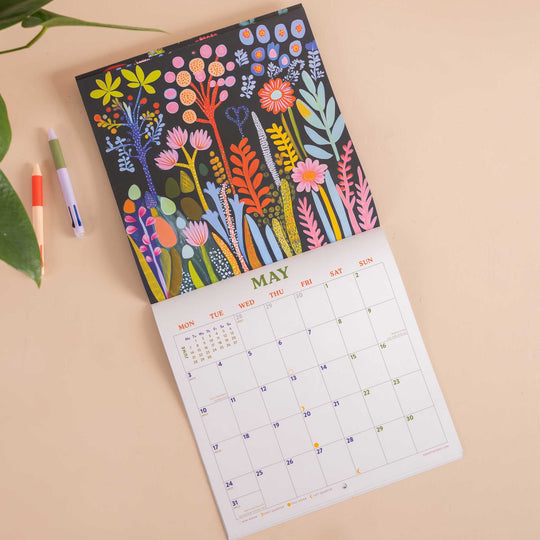 2027 Wall Calendar | Folk Art Plantscapes