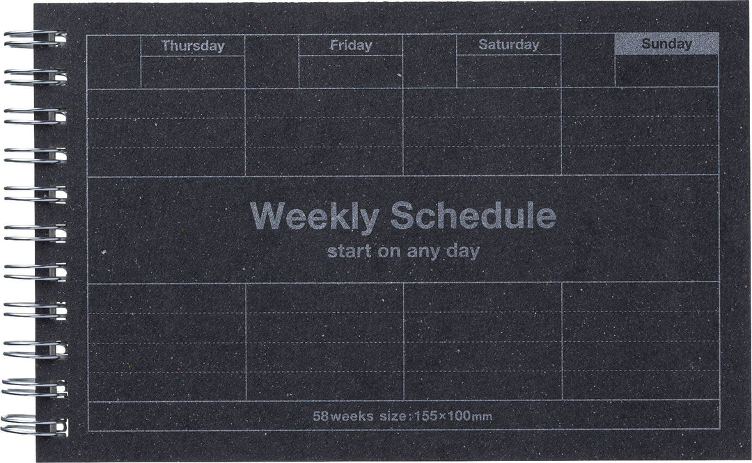 Mark's : Pocket Size Weekly Planner Undated 58 Weeks Dayfree