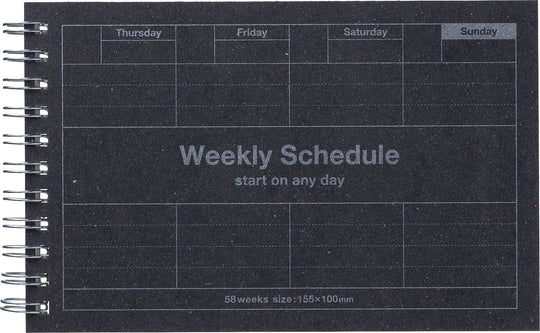 Mark's : Pocket Size Weekly Planner Undated 58 Weeks Dayfree