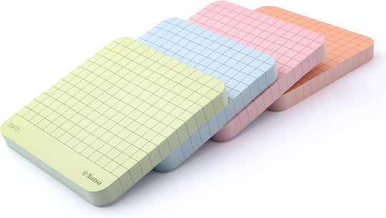 Notsu : 3x3 Sticky Notes 4pk : Graph Grid