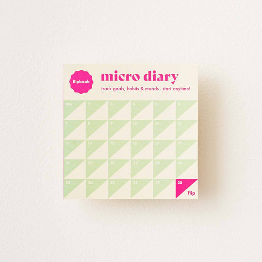 Micro Diary - 30 Day Mood & Habit Tracker and Flip Book