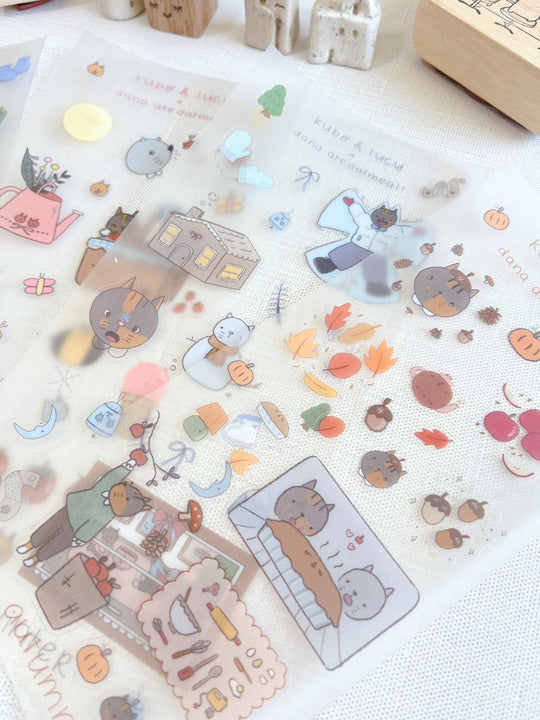 Kuboandlucy x Dana Ate Oatmeal : Four Seasons Sticker Sheet