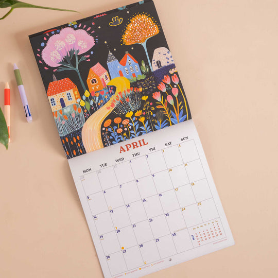 2027 Wall Calendar | Folk Art Plantscapes