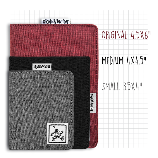Inky's : Medium Leather Sketch Wallet