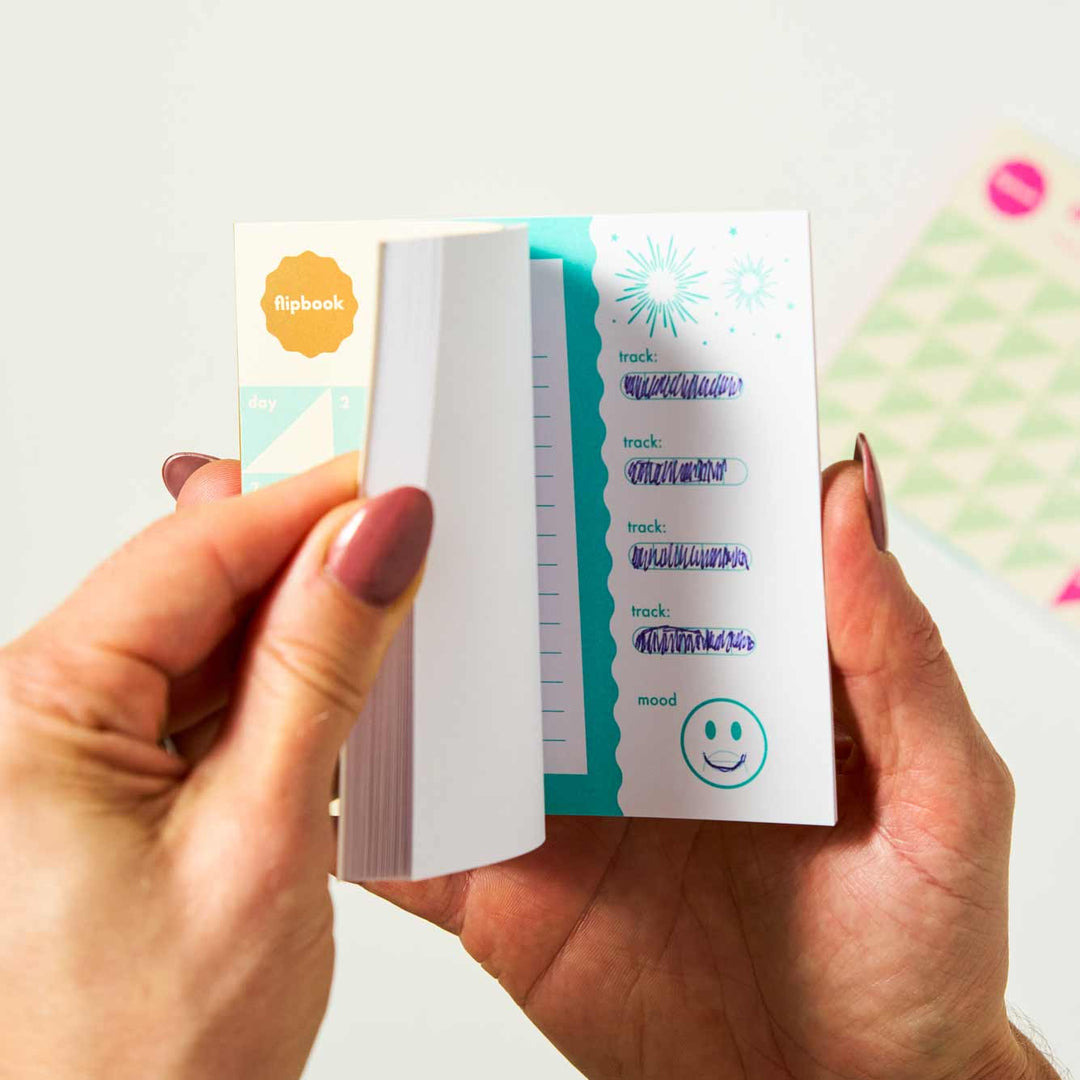 Micro Diary - 30 Day Mood & Habit Tracker and Flip Book