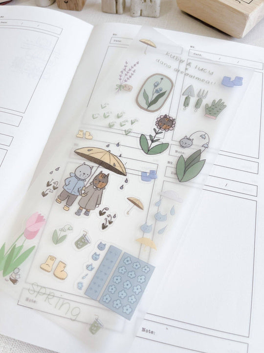 Kuboandlucy x Dana Ate Oatmeal : Four Seasons Sticker Sheet