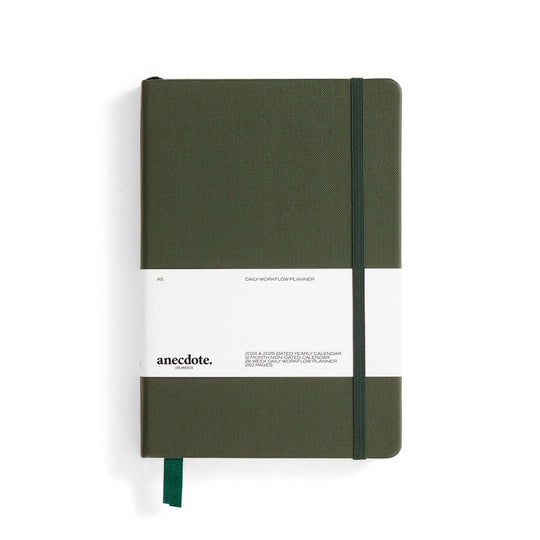 Anecdote : The Daily Planner - Hardcover with Library Buckram Cover