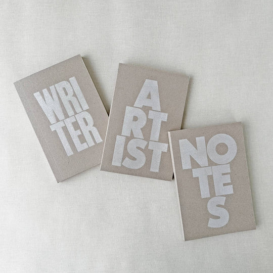 Sukie : Artist Typography Notebook With Assorted Pages (White Ink)