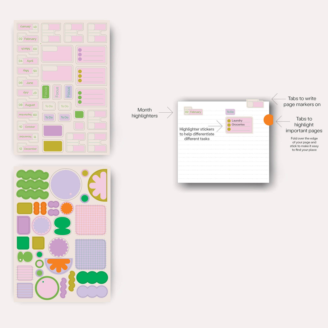The Completist : Tabs Sticker Set