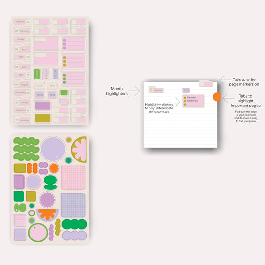 The Completist : Tabs Sticker Set