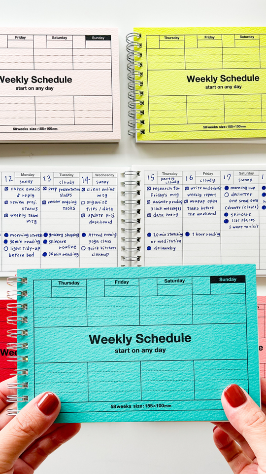 Mark's : Pocket Size Weekly Planner Undated 58 Weeks Dayfree